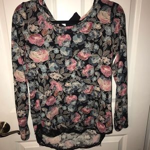 Tie back sweater